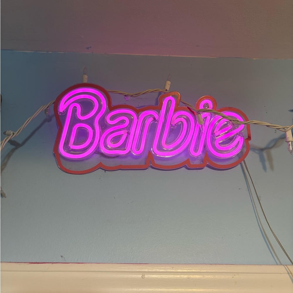 Pink Neon Barbie Sign
